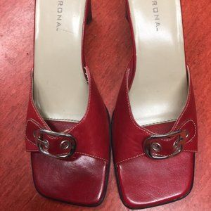 Merona Red Leather Sandals